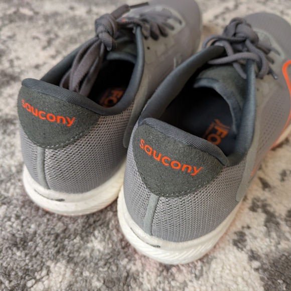 Saucony Freedom 4 Mens Shoes Sz 10 Running Athletic Alloy Vizi Orange Sneakers - Picture 4 of 6